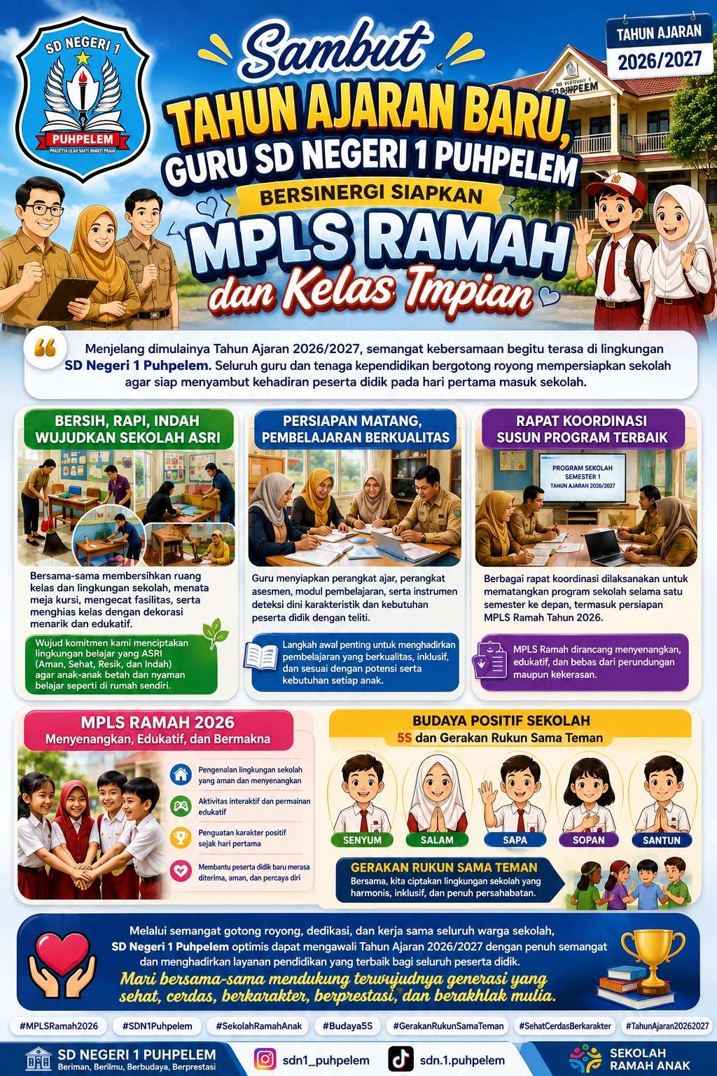 Sambut Tahun Ajaran Baru, Guru-Guru Bersinergi Siapkan MPLS Ramah dan Kelas Impian